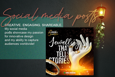 Attractive social media post design for jewelry banner ad bannerad design facebookad facebookpost graphic design instagrampost typography