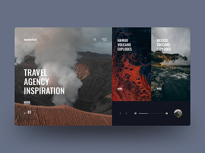 Travel Agency "Wanderlust" | Web Design branding design graphic design ui ux web web design