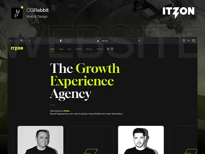 Itzon - Growth Experience Agency adobe xd css design html javascript php ui ux web design website