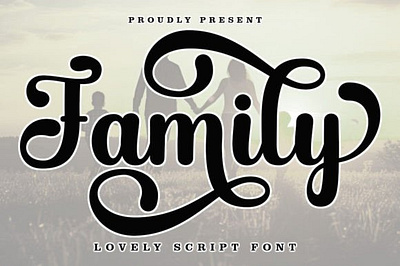 Family font love font