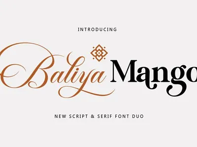 Baliya Mango font classy