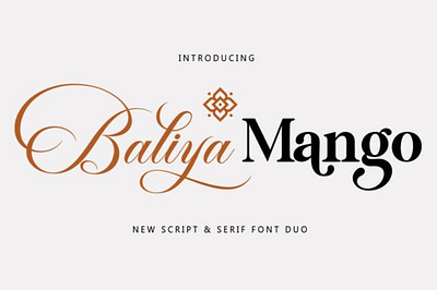 Baliya Mango font classy