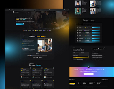 CODELIBRARY - LANDING PAGE UX UI DESIGN adobe xd design figma landing page ui ux web design