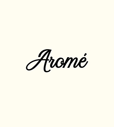 Arome branding graphic design logo packaging product design