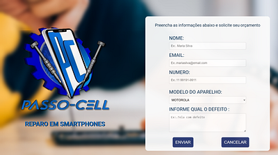 Formulário Site animation branding dev frontend graphic design logo web
