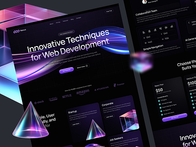 Nexus - Web Development Agency agency company dark design development digital elementor framer landing marketing mode page startup studio theme ui webflow website wordpress