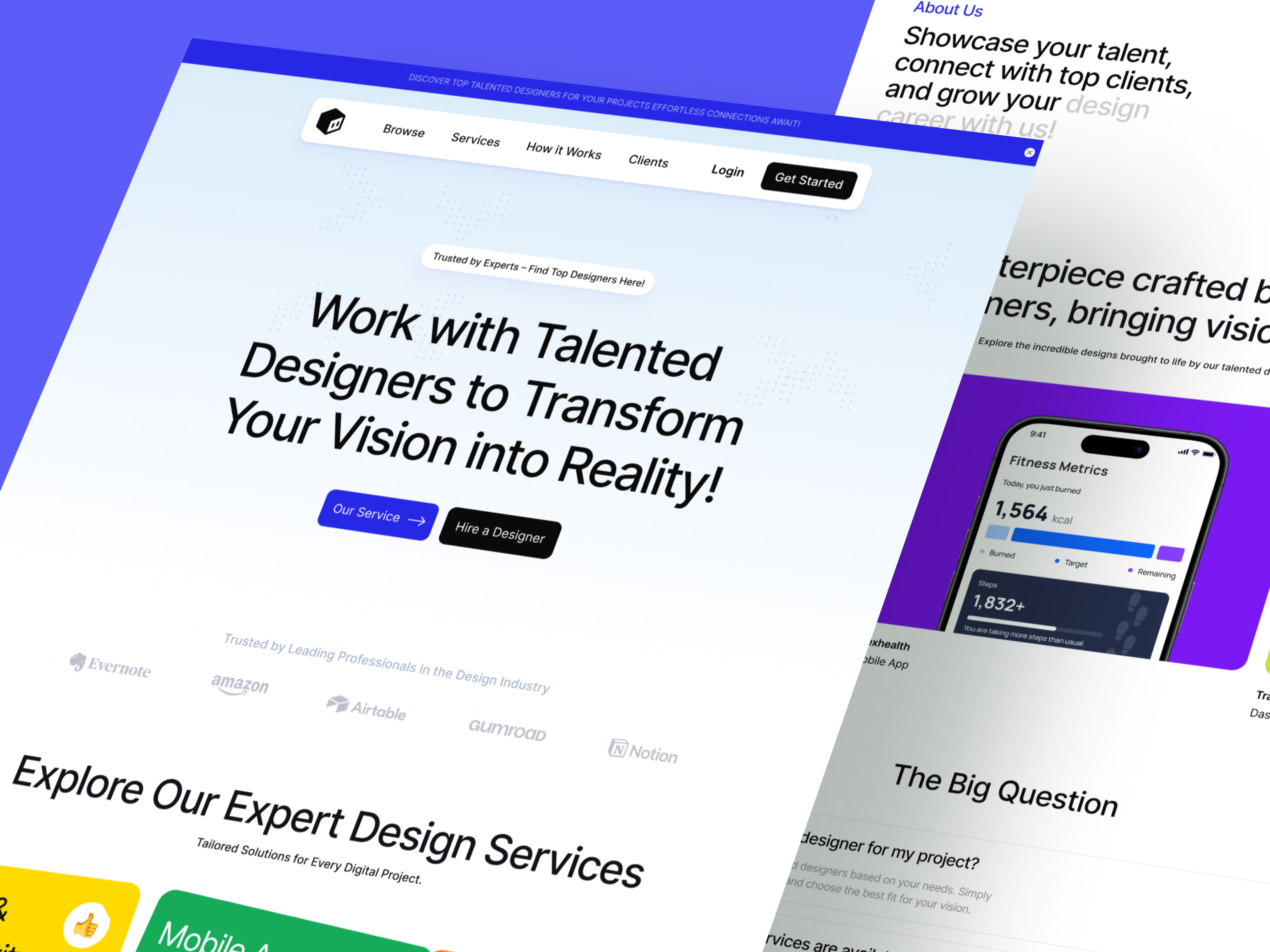Example of Website Design 3 Pages