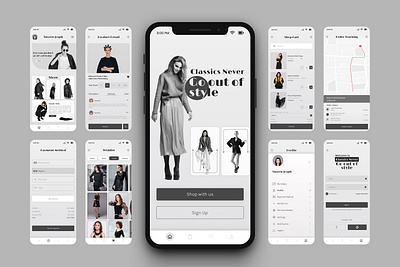 Mobile App Design Template | Fashionable Clothing Mobile App