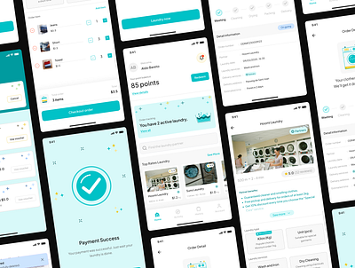 Spinzy - Laundry Mobile App apps design laundry laundry app laundry mobile app mobile apps design ui design