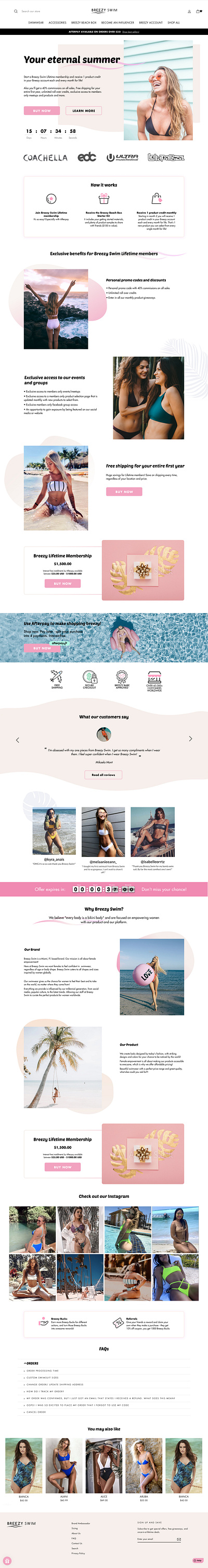 Shopify Website Design for innerwear gohighlevel (ghl)