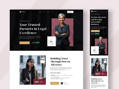 Loyalex - Lawyer UI Design Concept agency boomdevs design firm lan landing page law legal ui web design website