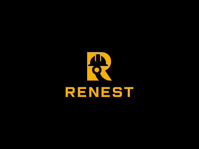 Renest logo/ R logo brand identity branding design enginear graphic design helmet icon letterr logo logo design logos r rlogo tech