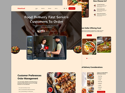 Food Delivery Website Design