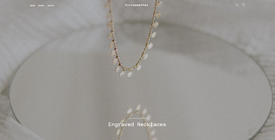 Ainissesthai Jewellery jeweller shopify website design