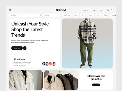 Ecommerce Website Design clean clothing ecommerce ecommerce website fashion fashion brand landing page men fashion ecommerce mobile friendly online shop shop shopify shopify store shopify template shopping sujon ui ux web design website woocommerce shop