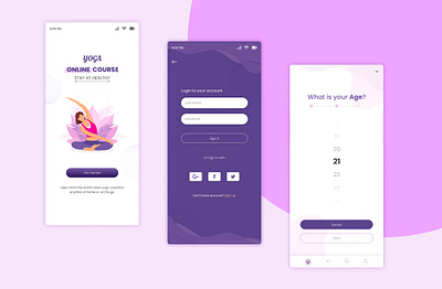 Mobile App Login Design