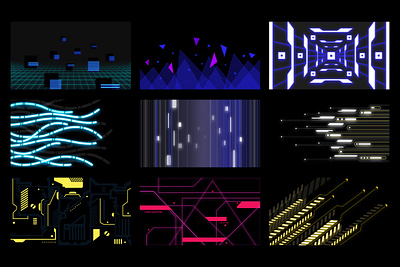 Cyberpunk Complex Backgrounds 3d 3dbackgrounds abstractvisuals cyberfuturism cyberpunkbackgrounds darkmodedesign digitalart futuristicdesign gameuiux glitchart graphic design holographicdesign motiongraphics neoncyberpunk scifiaesthetic synthwaveaesthetic ui vfxdesign