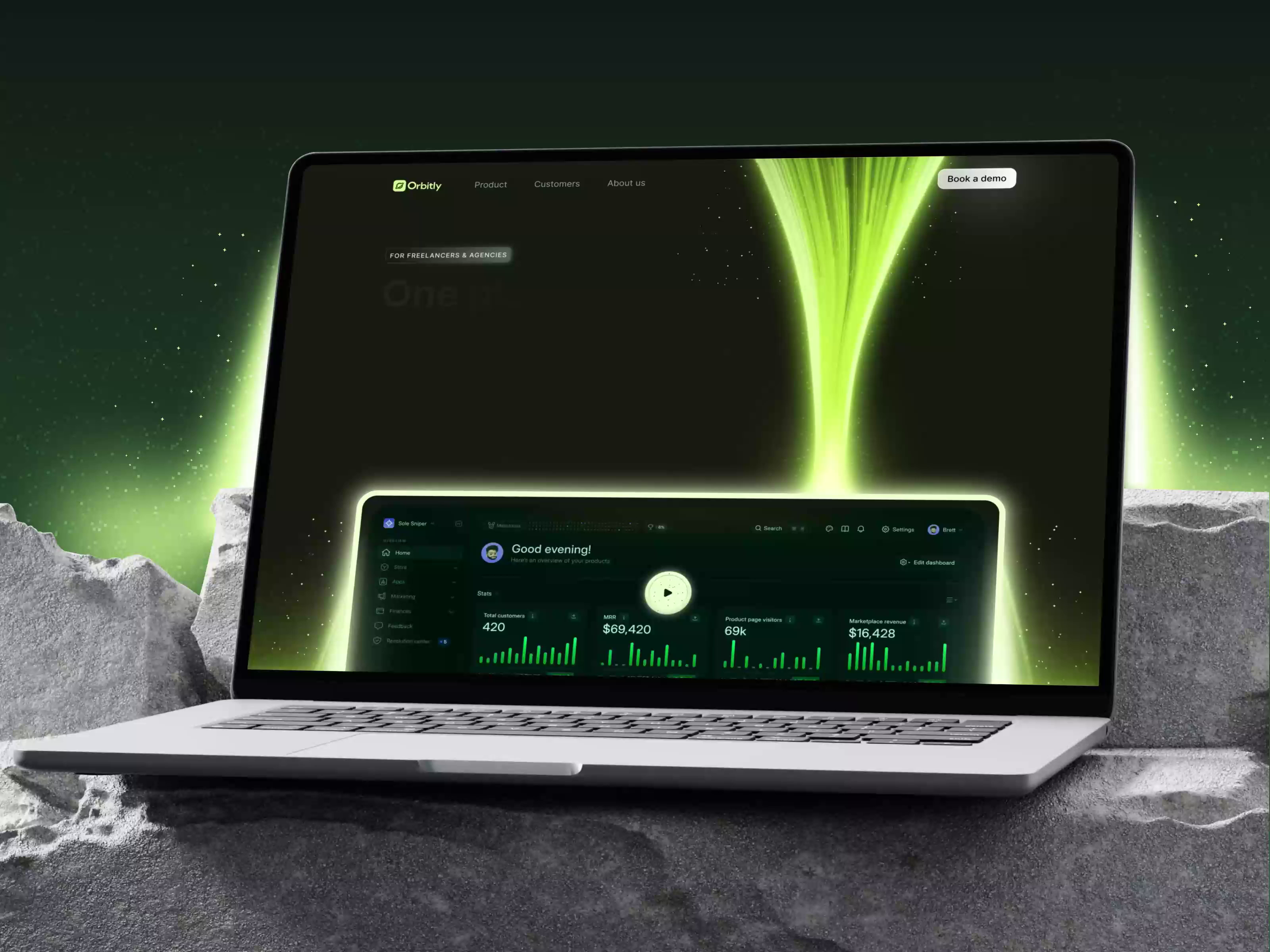 Example of Website Header Section Design