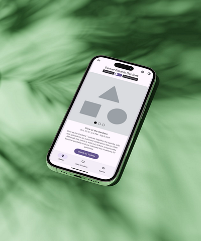 Denver Botanic Gardens Product Design app design product design ui ux