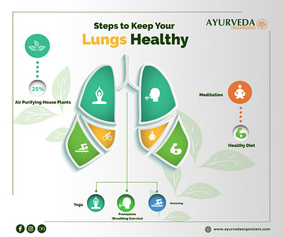 Bringing Ayurveda to Life: Infographic Design Concept adobe illustrator ayurvedawellness branding business template conceptual design healthinfographics holisticdesign photoshop pulmonary infographics uiux