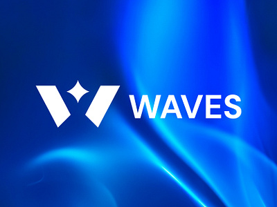 WAVES - Crypto Logo Identity Design blockchain logo brand identity brand logo branding business logo design crypto currency crypto logo defi logo graphic design logo logo design logo designer logos logotype minimalistic saas logo simple logo software logo visual identity web3 logo