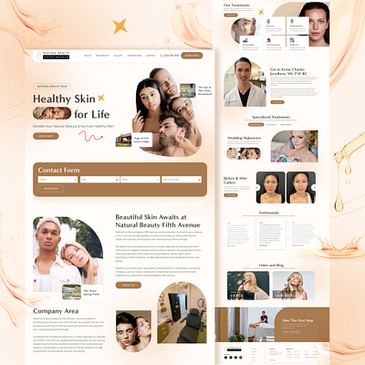 Landing Page Template for Skin Care Product