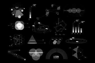 Quantum HUD Infography 3dinterface cyberpunkvisuals digitaldashboard futuristicui gameuiux hightechdesign holographicdesign hudinfographics moderninfographics motiongraphics quantumhud scifidesign techinterface virtualrealityui