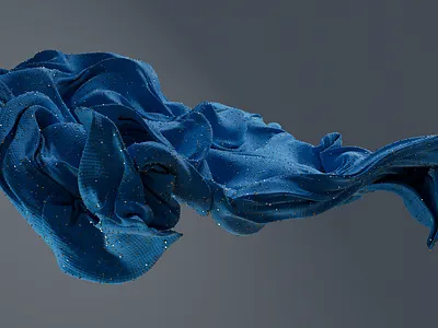 Blue Cloth 3d cinema4d