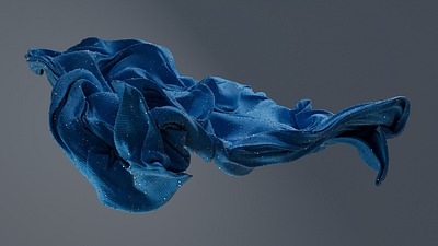 Blue Cloth 3d cinema4d