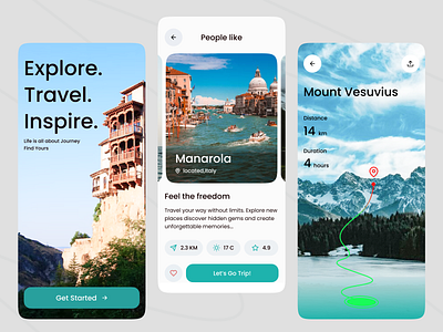 Travel Mobile app adventure booking design design trend destination mobile app mobile app trip mobile design mountain rental schedule search travel travel agency travel ap travel booking trip ui ux vacation