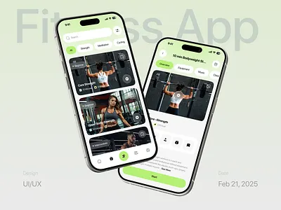 Fitness Mobile App app app design app designer calories design fitness app health interface ios ios app design mobile mobile app mobile app design modern design service smart ui workout