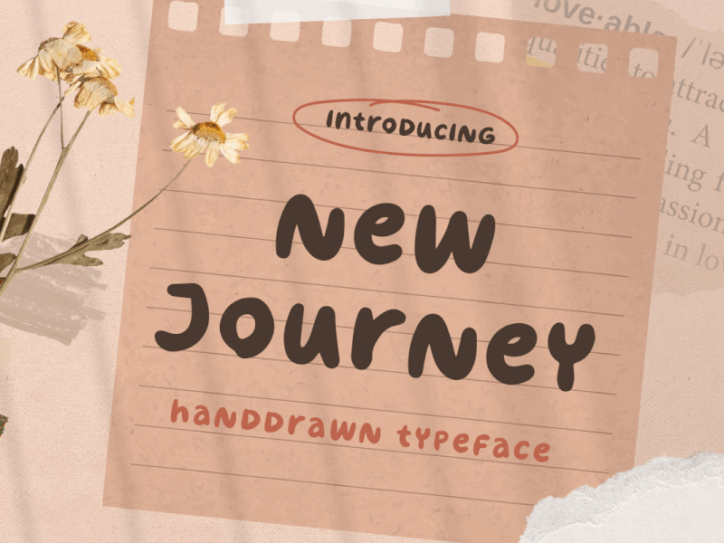New Journey - Fun Font freebies game font