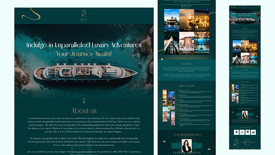 The C Experience: Luxury Hotels branding graphic design ui