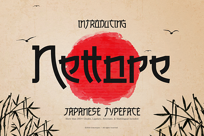 Nettore | Japanese Typeface shodou