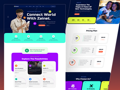 Zainet - Internet Provider Website businesswebsitetemplate customizabletemplates figma design internetproviderwebsitetemplate minimal design nocode development responsive design servicewebsitetemplate template design uiux design user experience web devolopment webflow webflow template website website concept website design website designer website template website theme