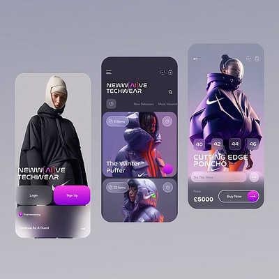 Clothing Brand app clothing brand ui