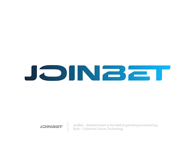 JoinBet - Final Logo Design cybernet design font future letters logo logodesign logotype technology type typograhpy wordmark