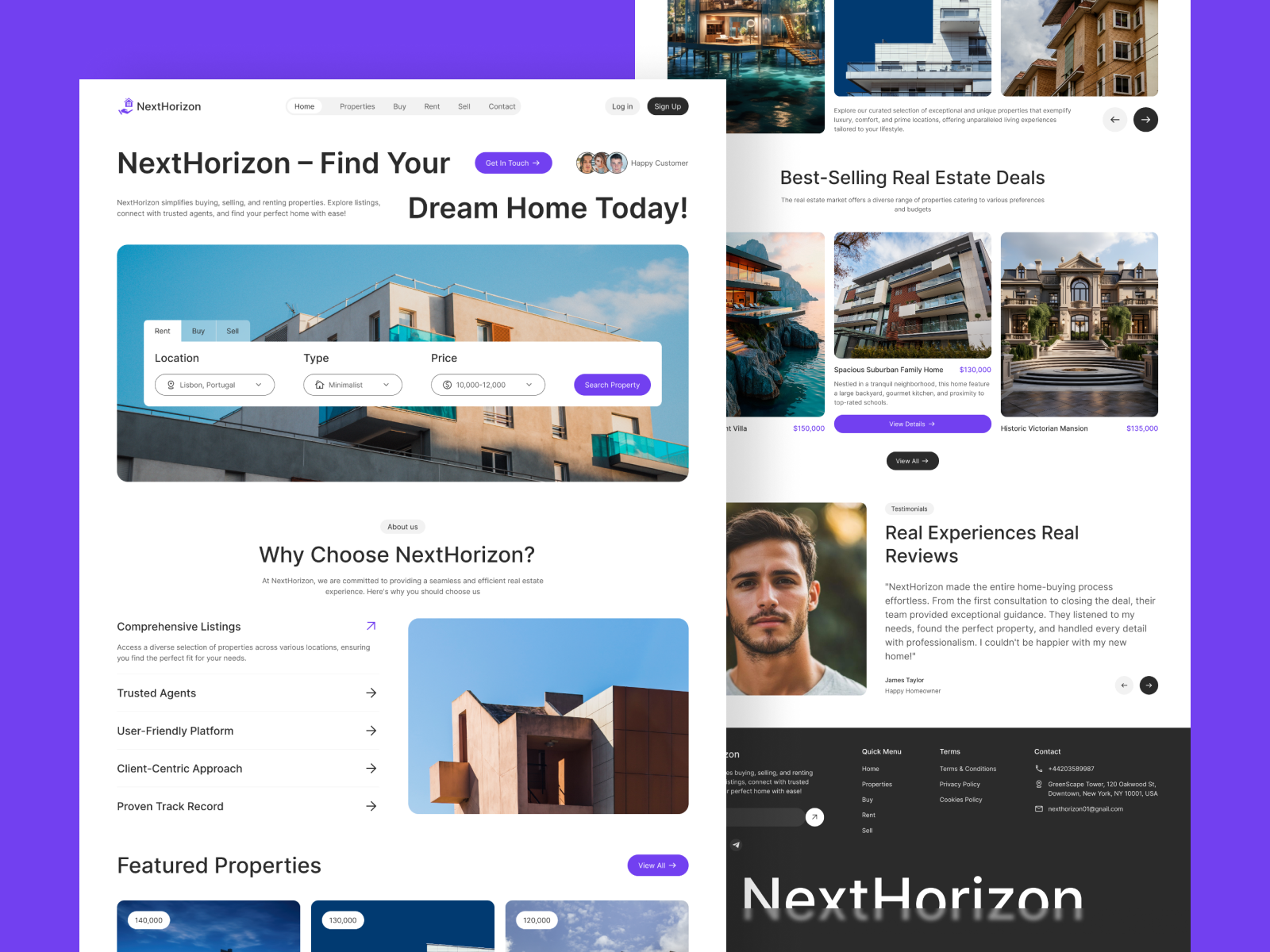 Example of Converting Website / Landing Page Design