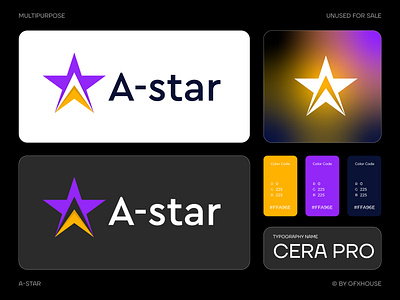 Modern A star logo design, logomark logo icon a icon a letter logo a logo a mark app app logo branding design graphic design logo logo and branding logo designer logo identity mark spark logo star logo symbol typography vector