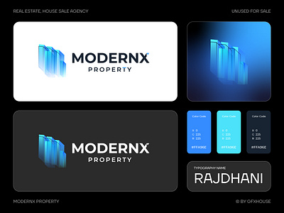 Modern real estate logo design abstract logo app branding building logo design graphic design house logo logo modern logo real estate logo typography vector