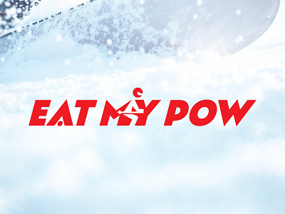 EAT MY POW - SKI BRAND brand designer branding graphic designer logo logo designer logo ideas logo maker logos ski ski life ski logo skiing snow visual identity