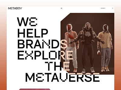 METABOY - METAVERSE blockchain landing pages metaboy metaverse ui design ui trending website design