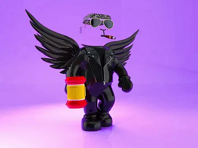 Invisible biker 3d 3dart 3dcharacter 3dillustration 3dmodeling characterdesign charactermodeling digitalart nft nftart