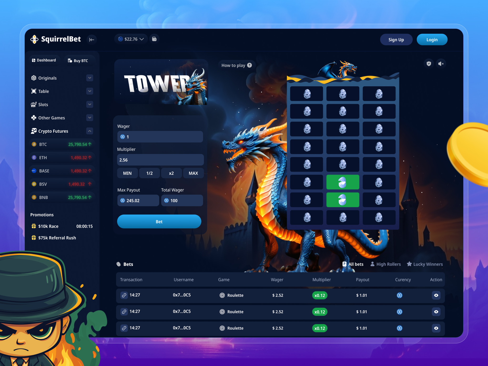Example of Betting Website Design