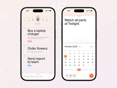 To-do list calendar design figma list mobile todo tracker ui