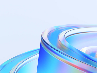 Background animation 3d abstract animation background blender branding clean cover design elegant endless glass holographic iridescent looping minimalist motion graphics render shape simple