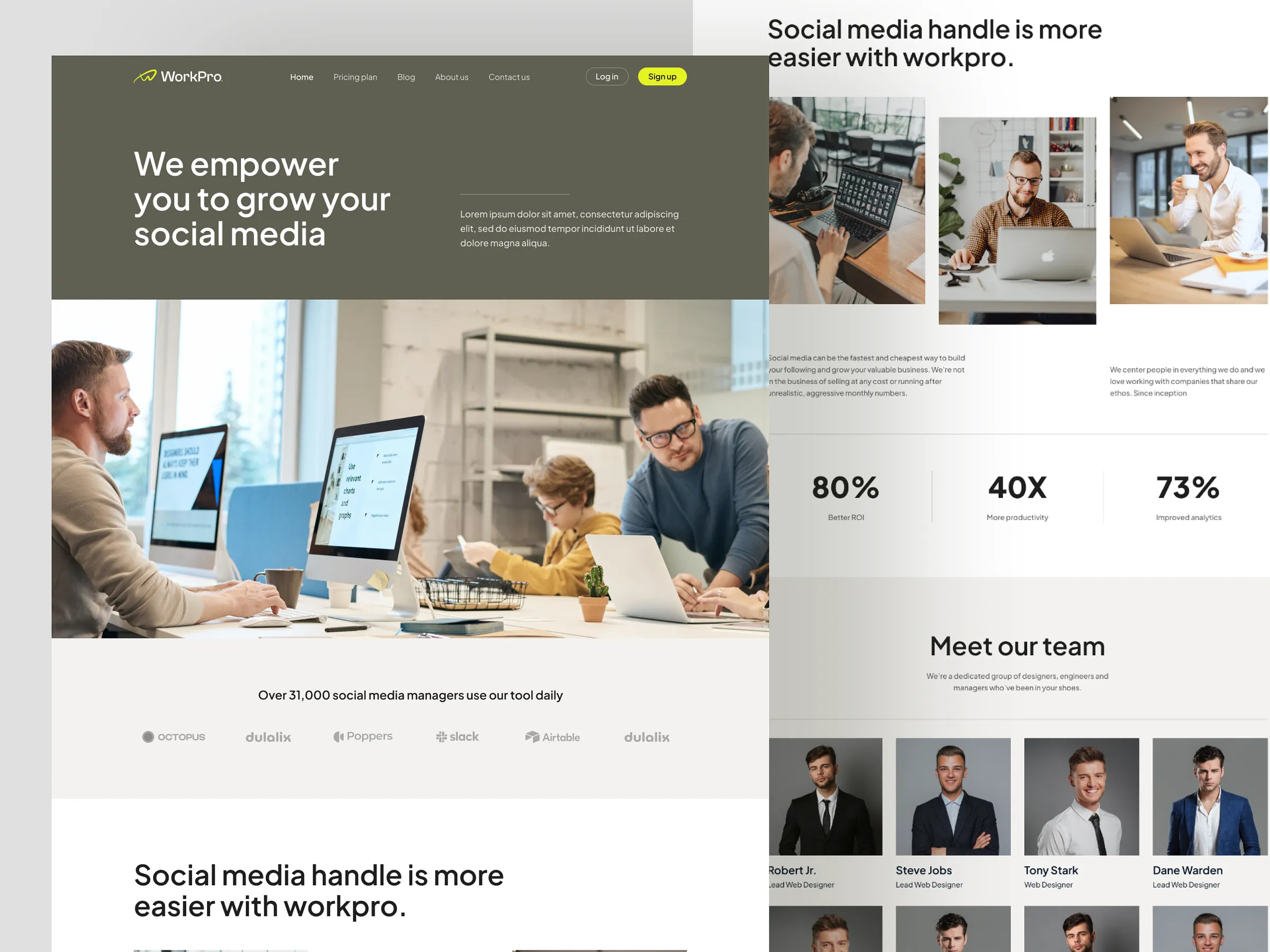Example of Saas Website Redesign