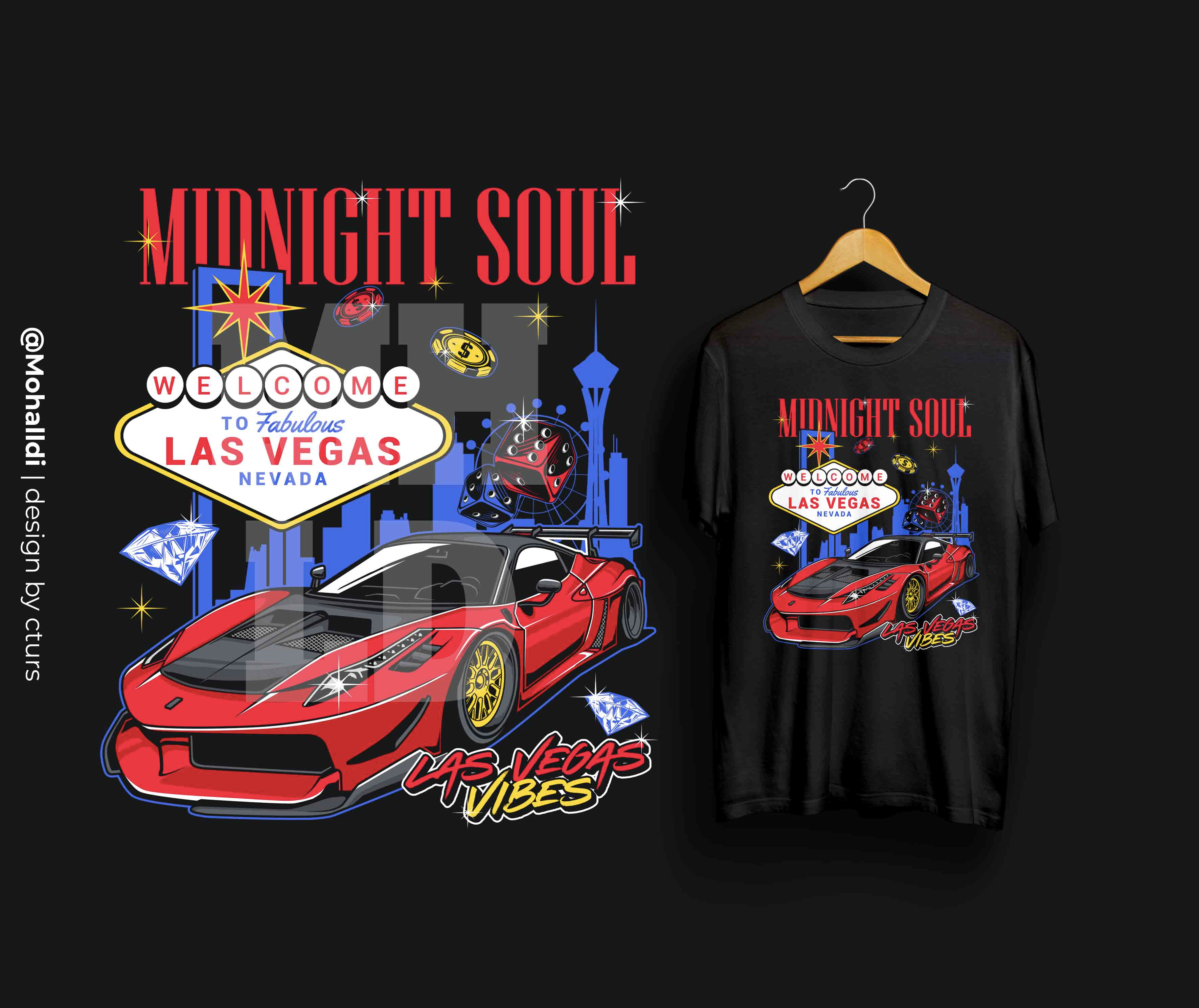 Ferarri LBWK color car tshirt