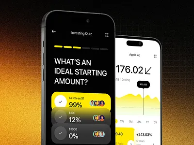 Invest & stock trading mobile application ui design binance bitcoin blockchain crypto cryptocurrency design digital wallet ethereum exchange finance finance app fintech invest investment app investor minimal mobile saas ui ux