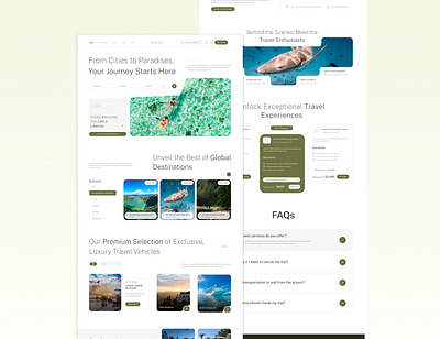 Travel Planning website ✈️🌍 ui